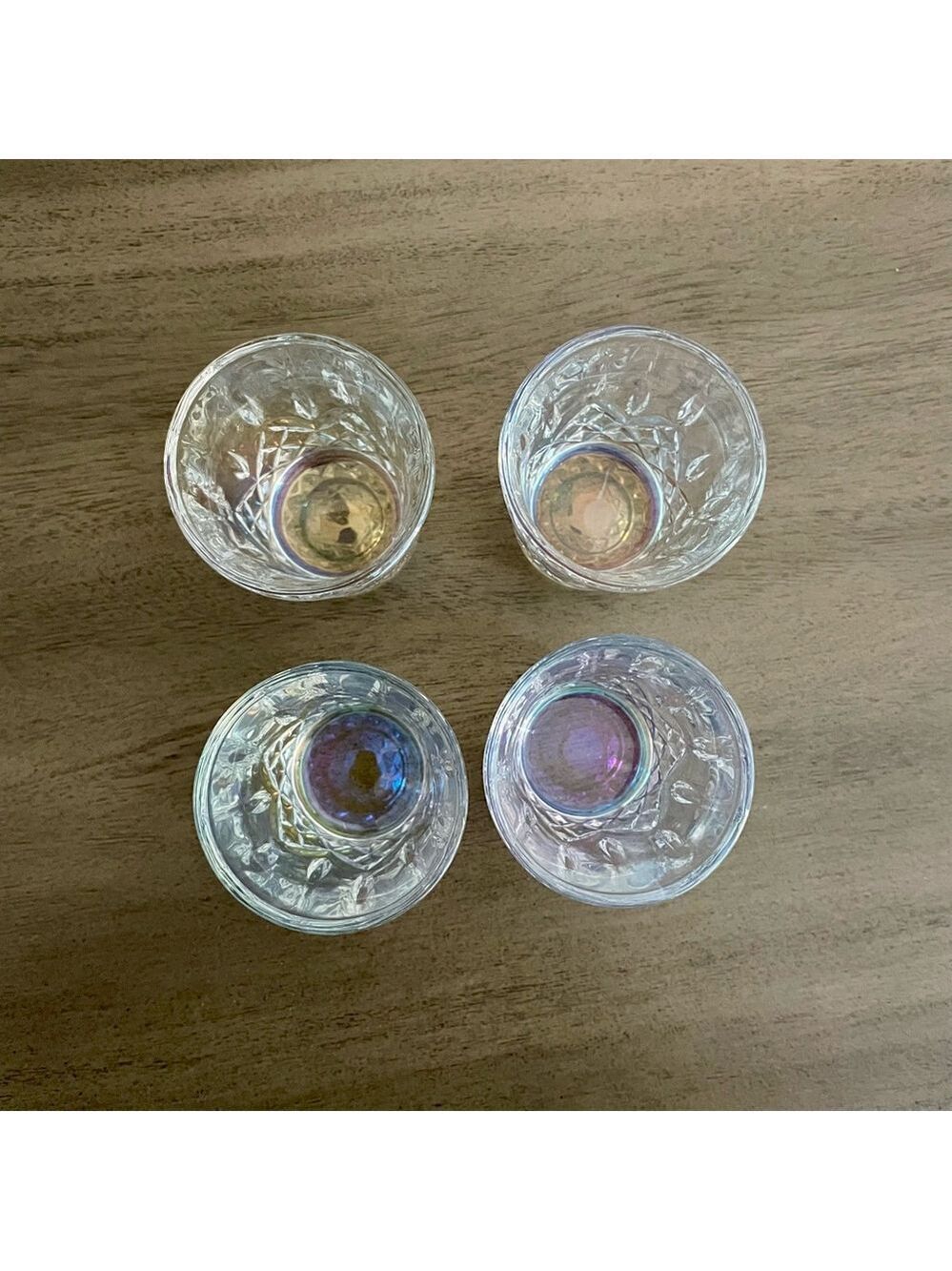 Circleware Denham Radiance Pearl 1.6oz Clear Luster Shot Glass S/4 NWT - Picture 5 of 13
